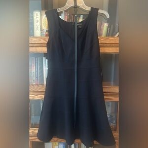 Elegant Black Sleeveless Dress w/belt